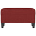 Bankje 70x35x41 cm stof wijnrood