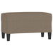 Bankje 70x35x41 cm stof taupe