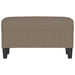 Bankje 70x35x41 cm stof taupe
