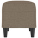 Bankje 70x35x41 cm stof taupe