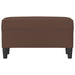 Bankje 70x35x41 cm kunstleer bruin