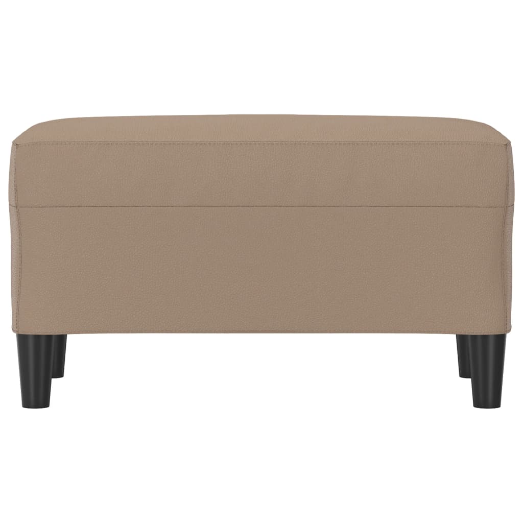 Bankje 70x35x41 cm kunstleer cappuccinokleurig