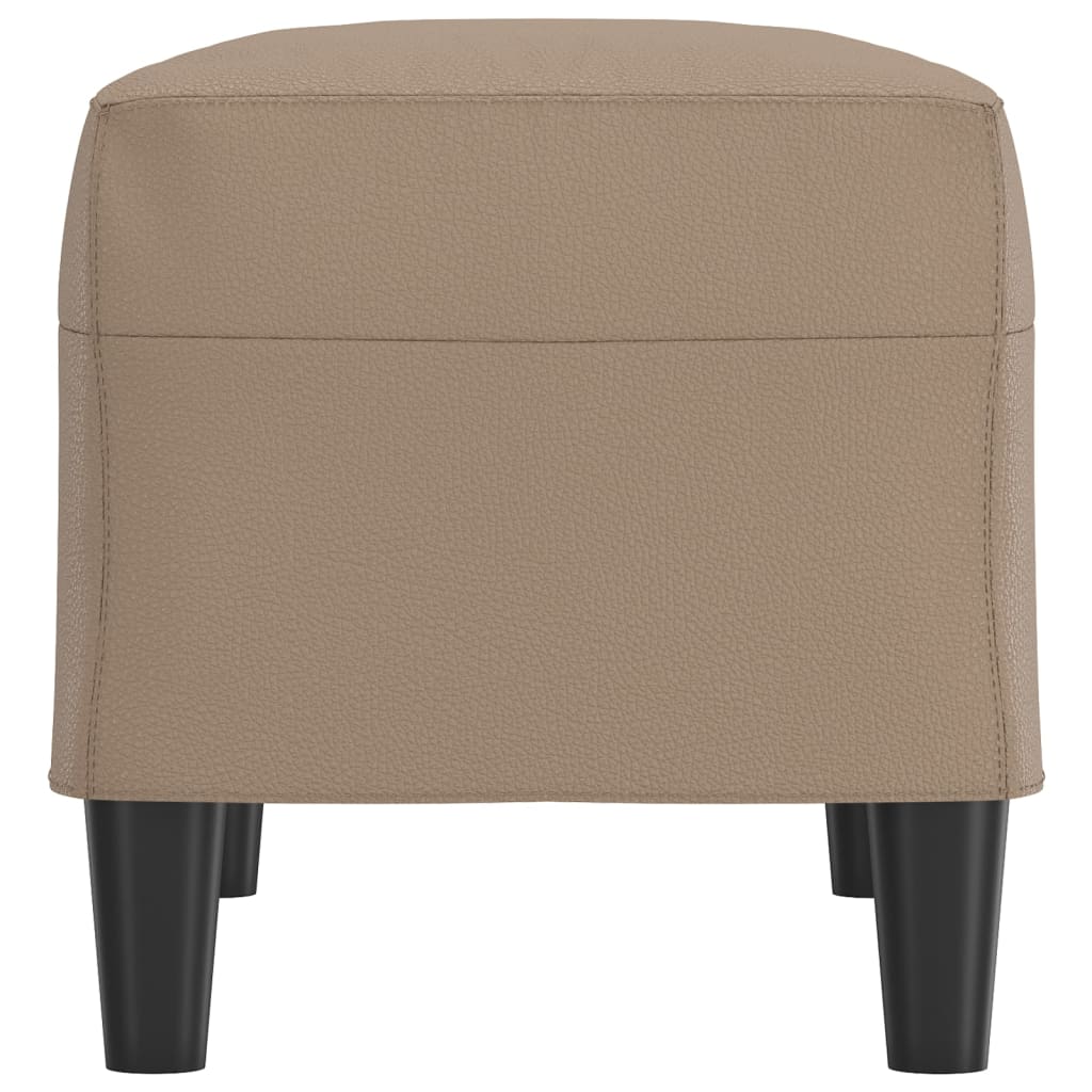 Bankje 70x35x41 cm kunstleer cappuccinokleurig