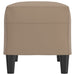 Bankje 70x35x41 cm kunstleer cappuccinokleurig