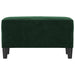 Bankje 70x35x41 cm fluweel donkergroen