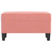 Bankje 70x35x41 cm fluweel roze