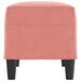Bankje 70x35x41 cm fluweel roze