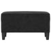 Bankje 70x35x41 cm fluweel zwart