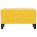 Bankje 70x35x41 cm fluweel geel