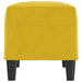 Bankje 70x35x41 cm fluweel geel