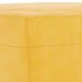 Bankje 70x35x41 cm fluweel geel