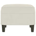 Bankje 70x35x41 cm fluweel crèmekleurig