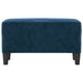 Bankje 70x35x41 cm fluweel blauw