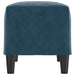 Bankje 70x35x41 cm fluweel blauw