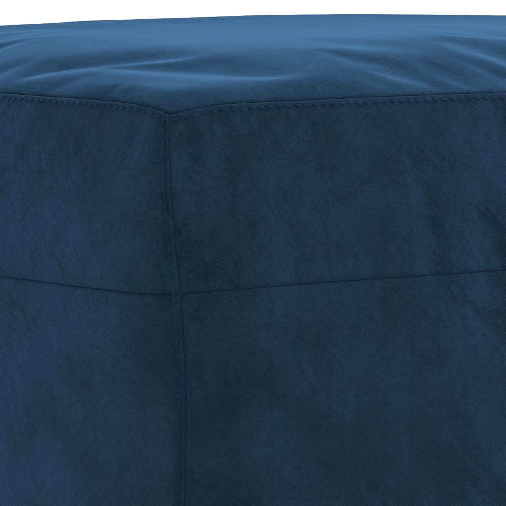 Bankje 70x35x41 cm fluweel blauw