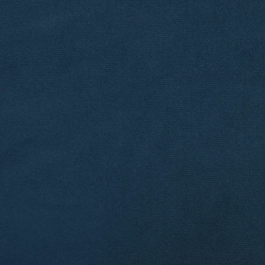 Bankje 70x35x41 cm fluweel blauw