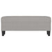 Bankje 100x35x41 cm stof lichtgrijs