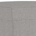 Bankje 100x35x41 cm stof lichtgrijs