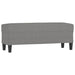 Bankje 100x35x41 cm stof donkergrijs