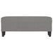 Bankje 100x35x41 cm stof donkergrijs