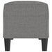 Bankje 100x35x41 cm stof donkergrijs