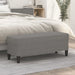 Bankje 100x35x41 cm stof donkergrijs