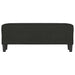 Bankje 100x35x41 cm stof zwart