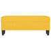 Bankje 100x35x41 cm stof lichtgeel