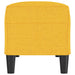 Bankje 100x35x41 cm stof lichtgeel