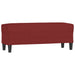Bankje 100x35x41 cm stof wijnrood