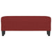 Bankje 100x35x41 cm stof wijnrood