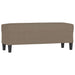Bankje 100x35x41 cm stof taupe