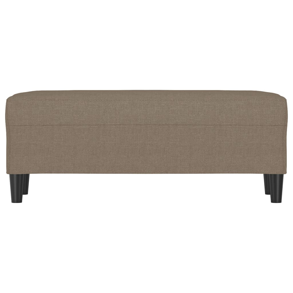 Bankje 100x35x41 cm stof taupe