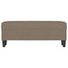 Bankje 100x35x41 cm stof taupe