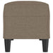 Bankje 100x35x41 cm stof taupe