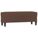 Bankje 100x35x41 cm kunstleer bruin