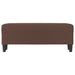 Bankje 100x35x41 cm kunstleer bruin