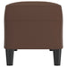 Bankje 100x35x41 cm kunstleer bruin