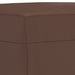 Bankje 100x35x41 cm kunstleer bruin