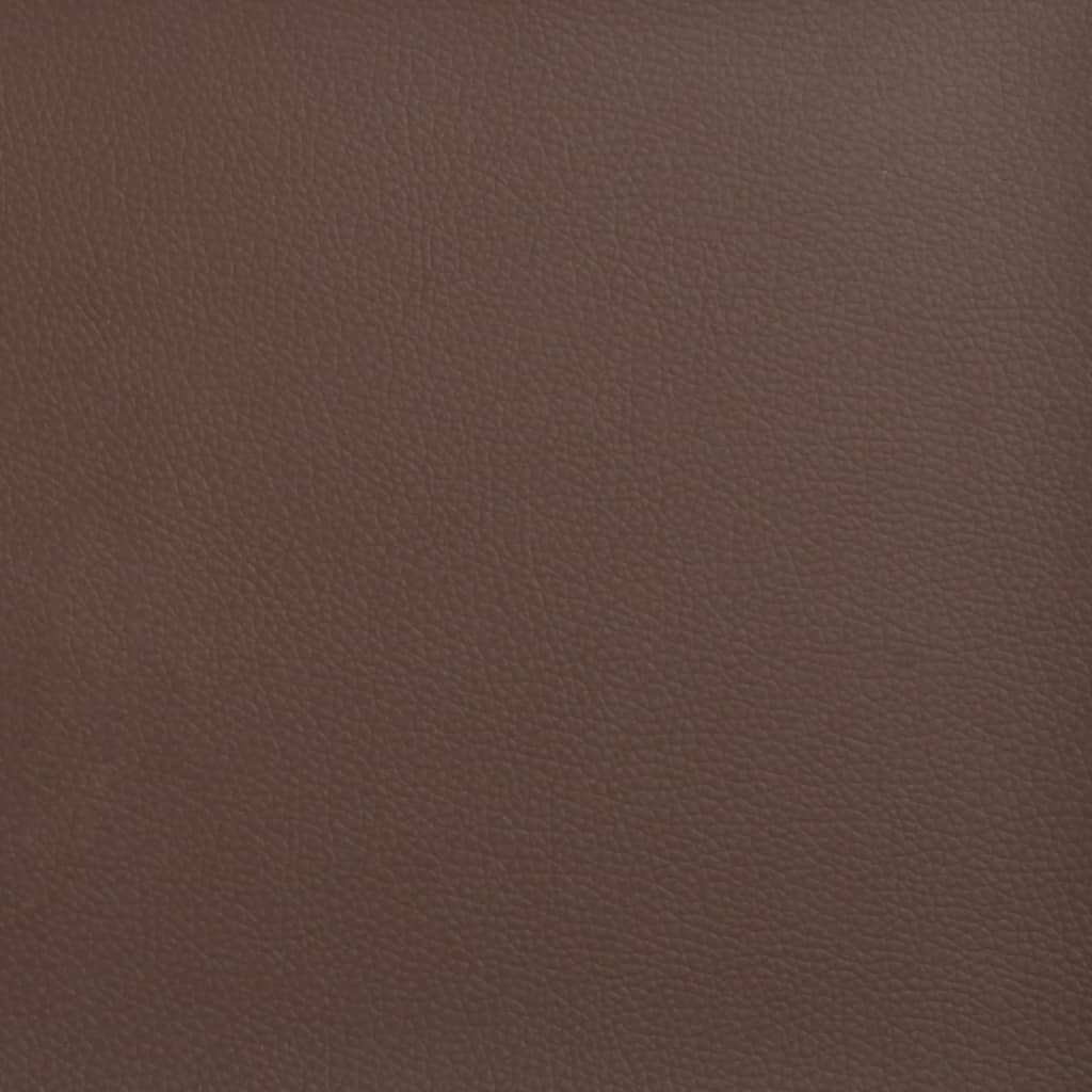 Bankje 100x35x41 cm kunstleer bruin