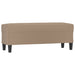 Bankje 100x35x41 cm kunstleer cappuccinokleurig