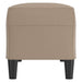 Bankje 100x35x41 cm kunstleer cappuccinokleurig