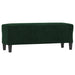 Bankje 100x35x41 cm fluweel donkergroen