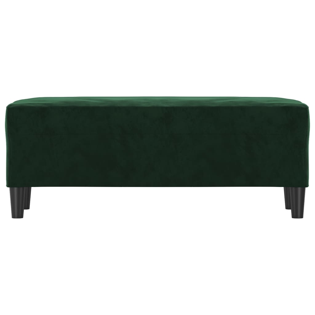 Bankje 100x35x41 cm fluweel donkergroen