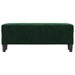 Bankje 100x35x41 cm fluweel donkergroen