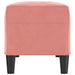 Bankje 100x35x41 cm fluweel roze
