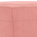 Bankje 100x35x41 cm fluweel roze