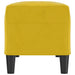 Bankje 100x35x41 cm fluweel geel