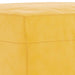 Bankje 100x35x41 cm fluweel geel