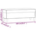 Bankje 100x35x41 cm fluweel geel